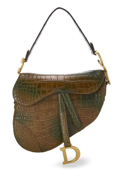 Multicolor Alligator Saddle Bag NM