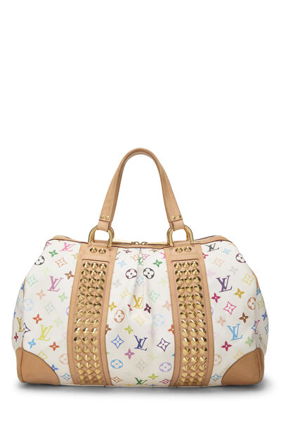 Takashi Murakami x Louis Vuitton White Monogram Multicolore Courtney MM