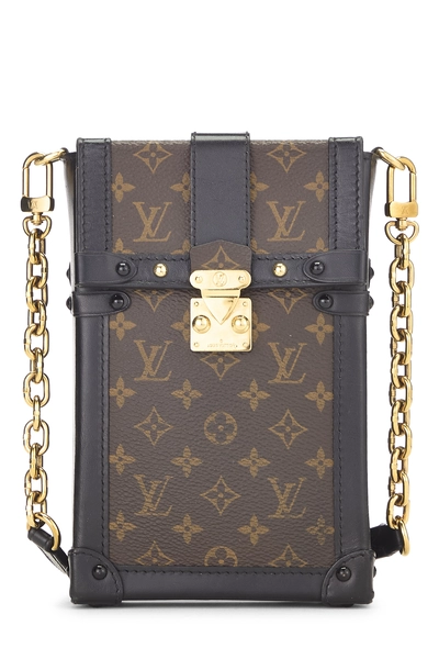 Louis Vuitton Black Monogram Pochette Trunk Verticale