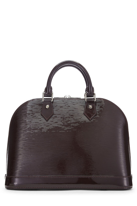LOUIS VUITTON Black Electric Epi Leather Louise PM Bag