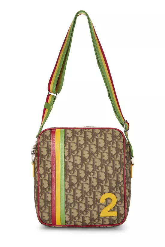 Rasta Trotter Coated Canvas Messenger Bag, , large image number 0
