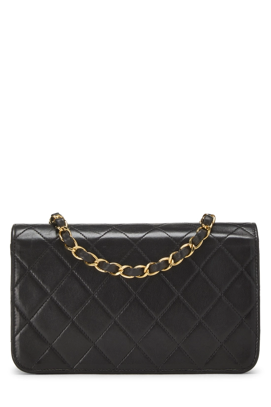 Black Quilted Lambskin Snap Full Flap Mini, , large image number 3