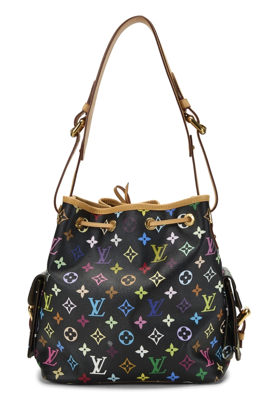 Takashi Murakami x Louis Vuitton Black Monogram Multicolore No&eacute; Petite, , large image number 3