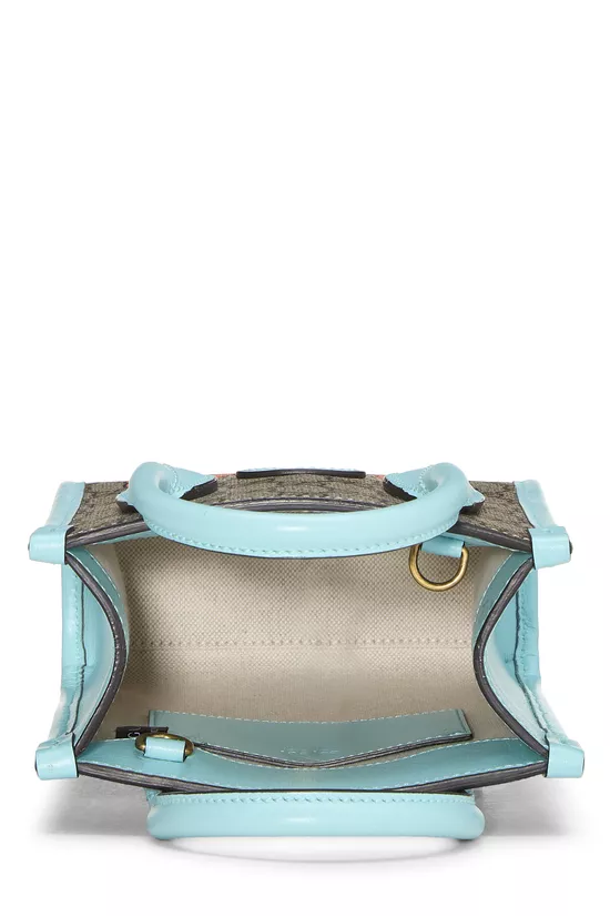 Blue GG Supreme Canvas Interlocking GG Tote Mini, , large image number 5