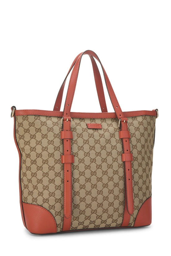 Orange Original GG Canvas Tote, , large image number 1
