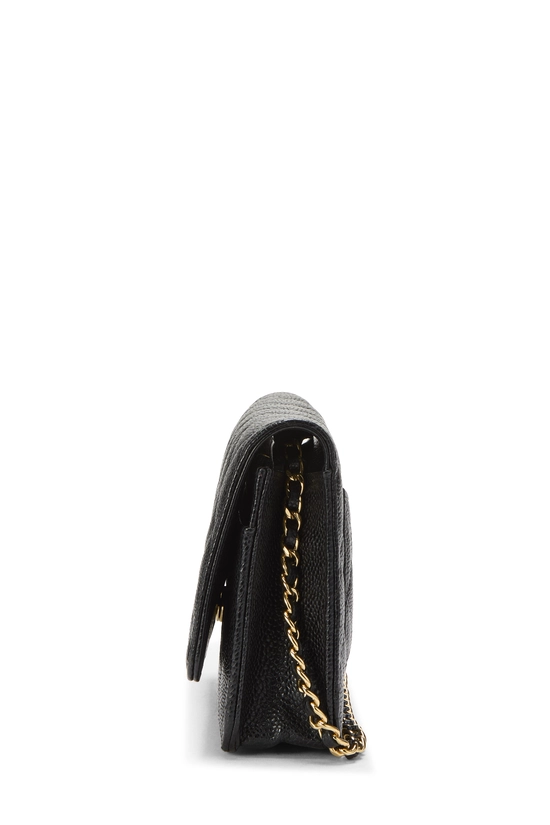 Black Caviar Classic Quilted Wallet On Chain (WOC), , large image number 2