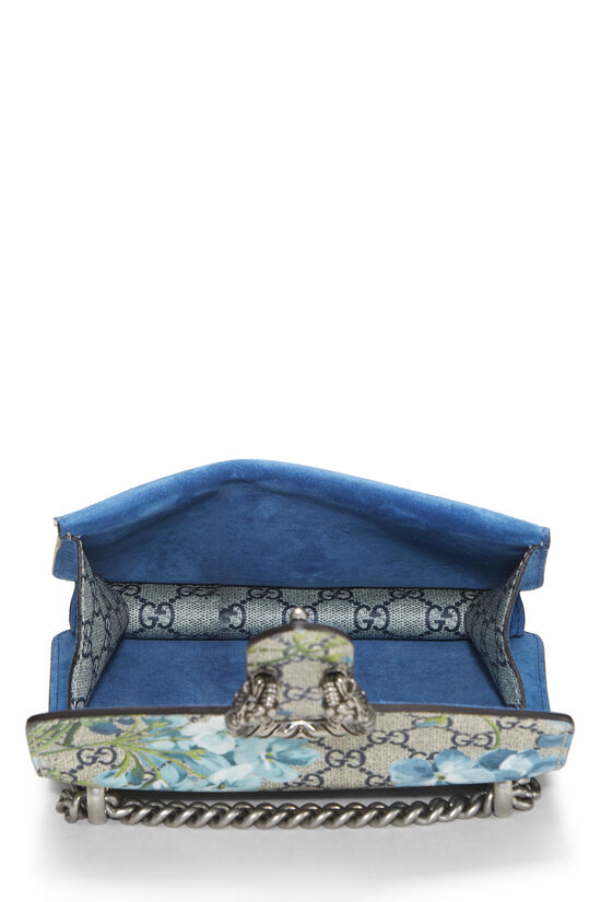 Blue GG Blooms Supreme Canvas Dionysus Shoulder Bag Mini, , large image number 5