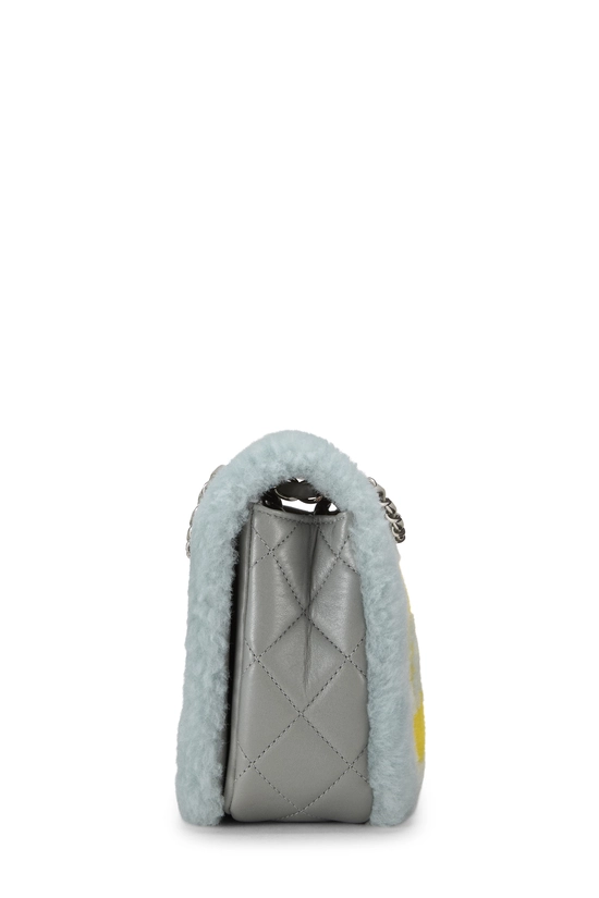 Blue Shearling No. 5 Flap Bag Medium, , large image number 2