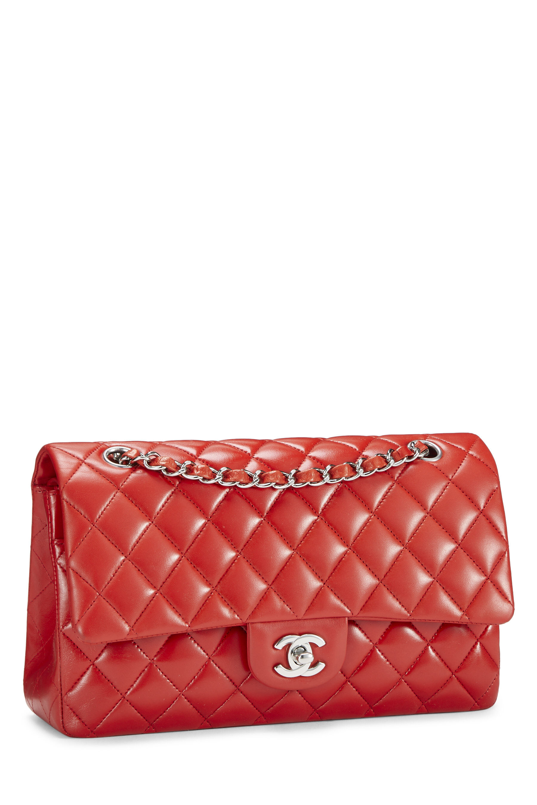 Chanel Classic ML Medium Double Flap Red Caviar Gold Hardware  Coco  Approved Studio