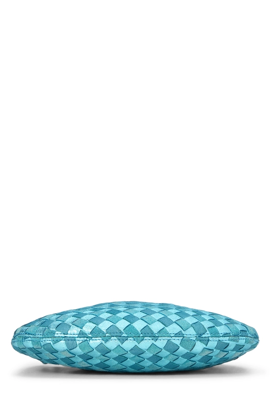 Blue Intrecciato Leather Shoulder Mini, , large image number 4