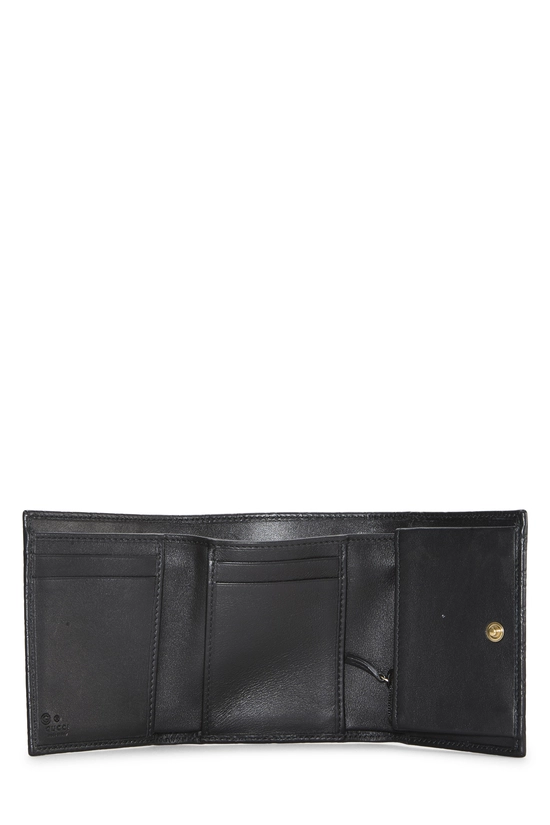 Black Microguccissima Compact Wallet, , large image number 3
