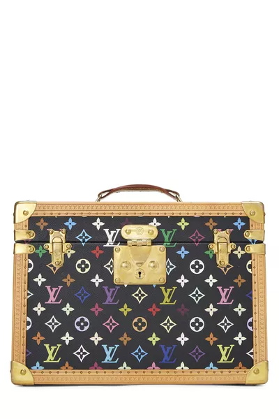 Takashi Murakami x Louis Vuitton Black Monogram Multicolore Canvas Boite Pharmacie