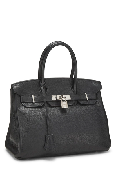 Black Togo Birkin 30, , large