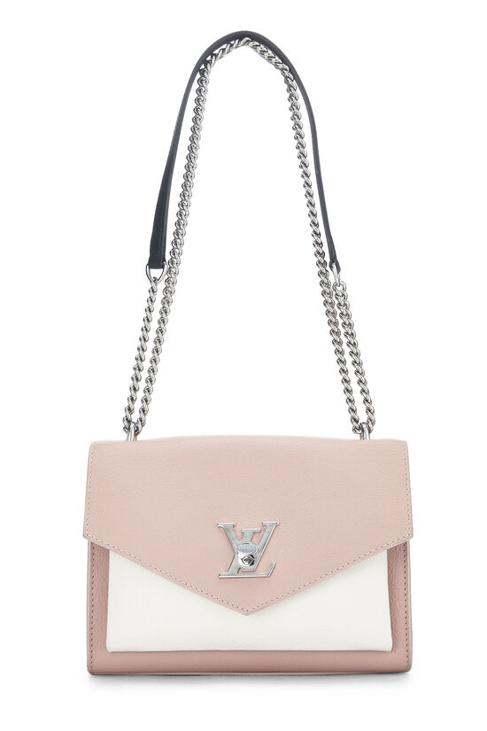 Pink & White Leather My Lock Me Chain Bag BB, , large image number 0