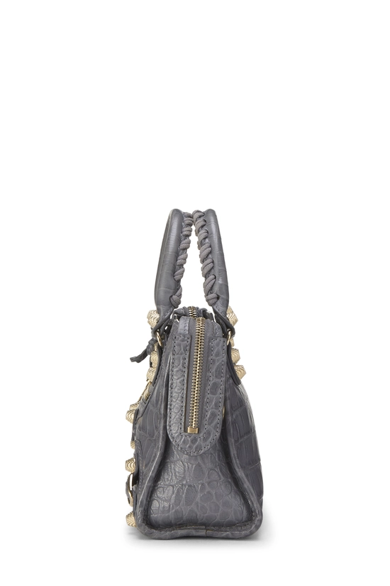Grey Embossed Leather Classic City Mini, , large image number 2