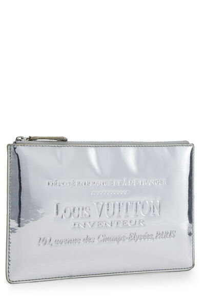 Silver Miroir Pochette Pratt, , large