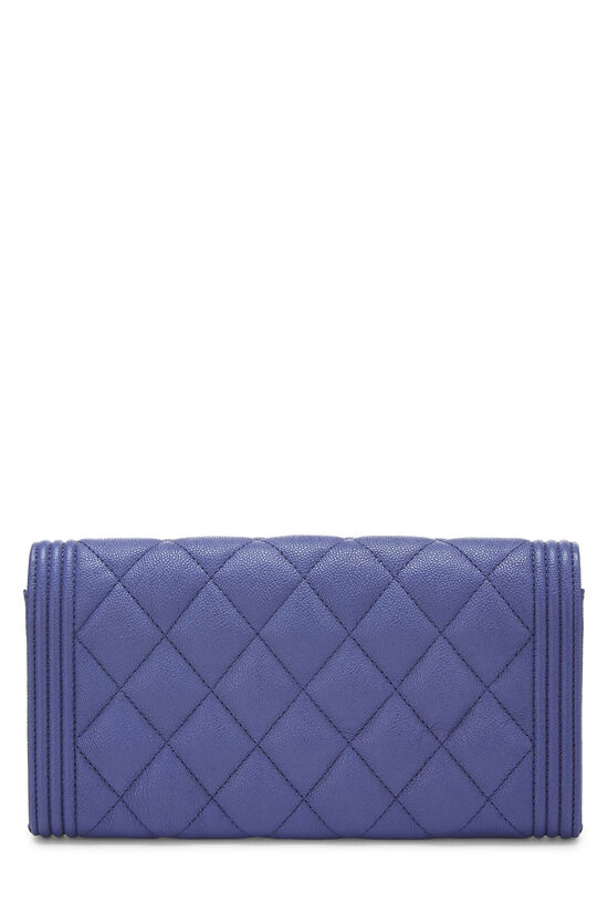 Purple Quilted Caviar Boy Wallet, , large image number 2
