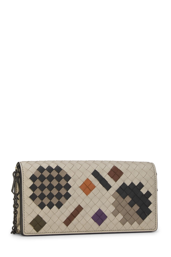 White Intrecciato Wallet On Chain (WOC), , large image number 1
