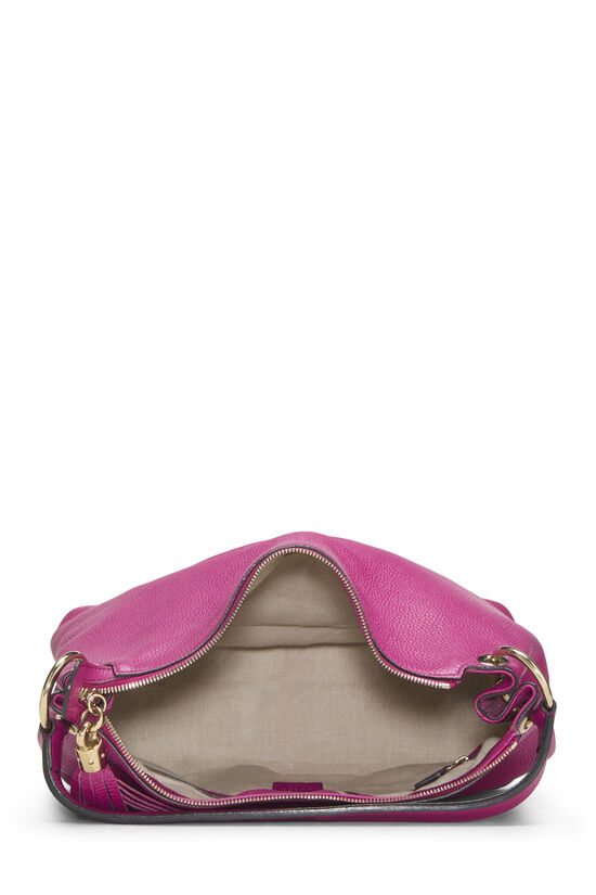 Pink Leather Soho Convertible Hobo, , large image number 5