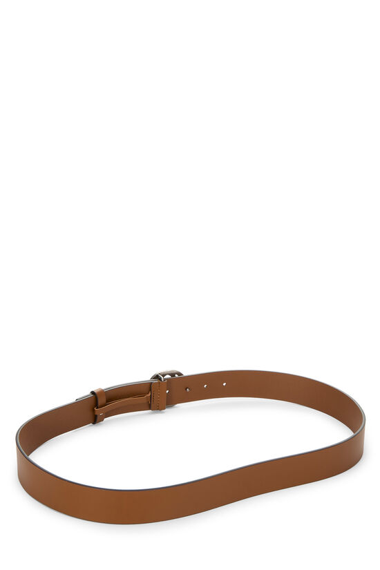 Brown Leather Interlocking Belt 105, , large image number 2