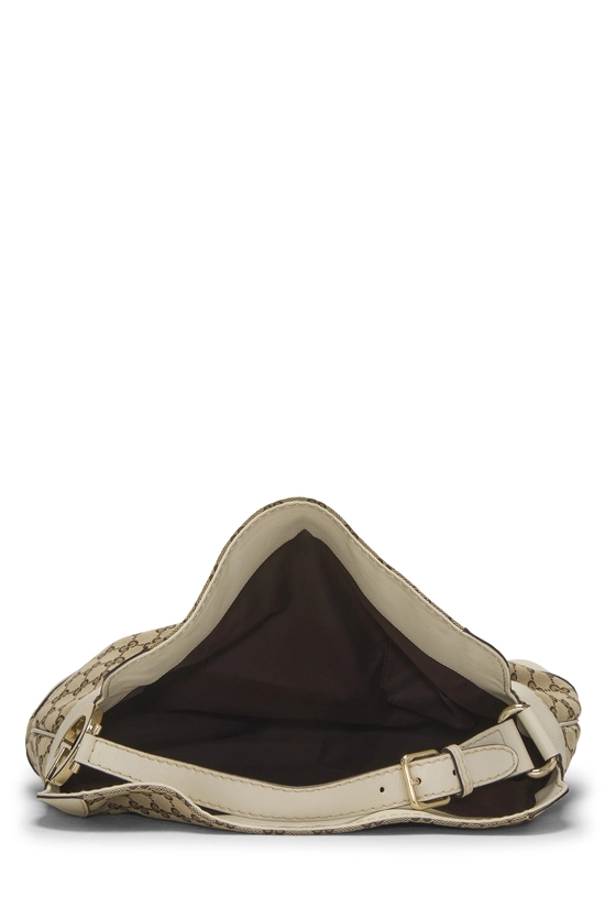 White Original GG Canvas Charlotte Hobo Bag, , large image number 5