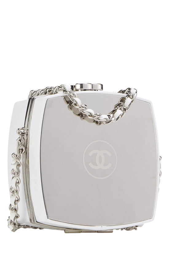 White Patent Leather Minaudiere, , large image number 1