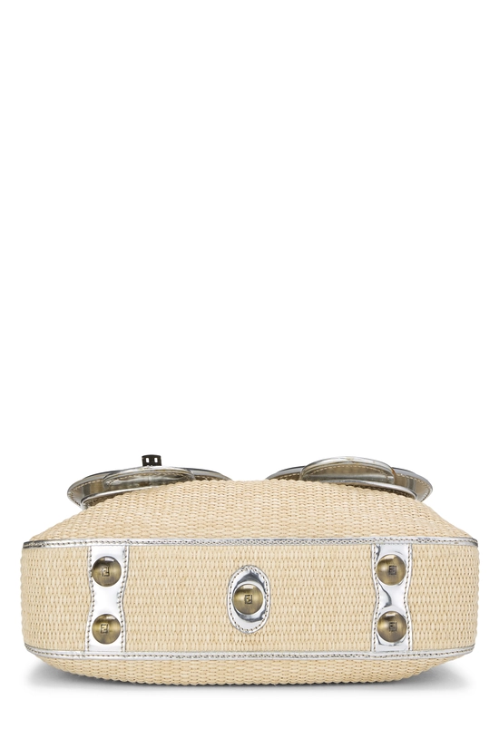 Silver Raffia B.Bag, , large image number 4