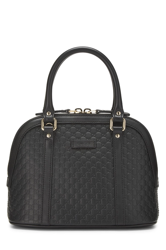 Black Microguccissima Nice Dome Bag Small, , large image number 0