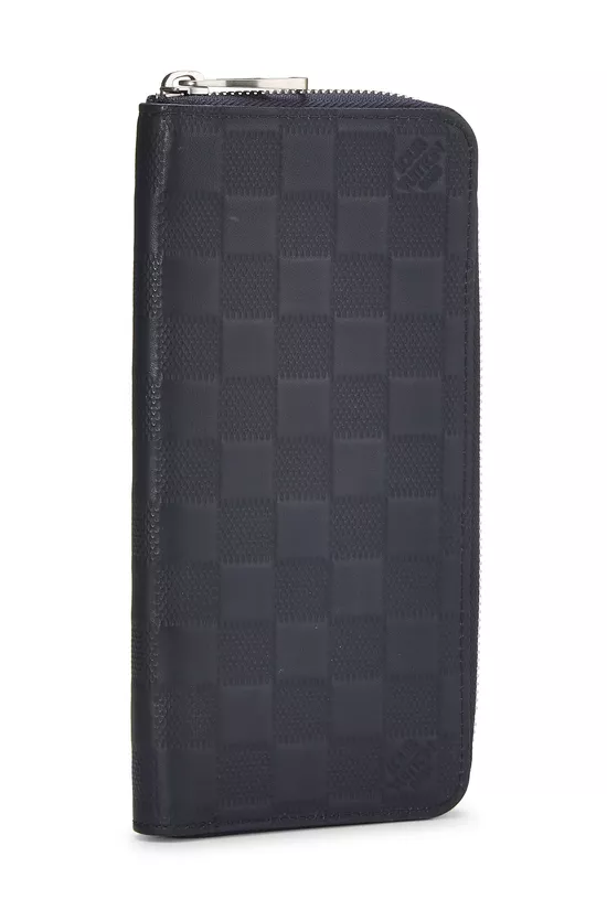 Navy Damier Infini Zippy Vertical Wallet, , large image number 1