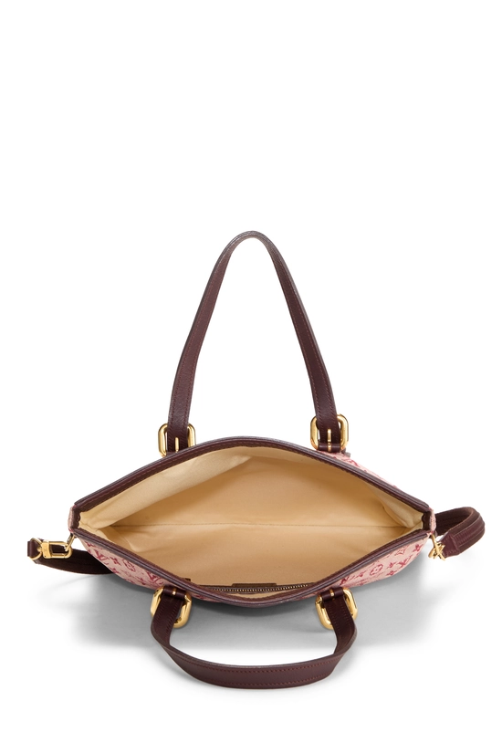 Burgundy Monogram Mini Lin Francoise, , large image number 5