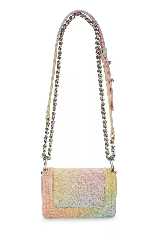 Paris-Cuba Rainbow Quilted Caviar Boy Bag Mini, , large image number 3