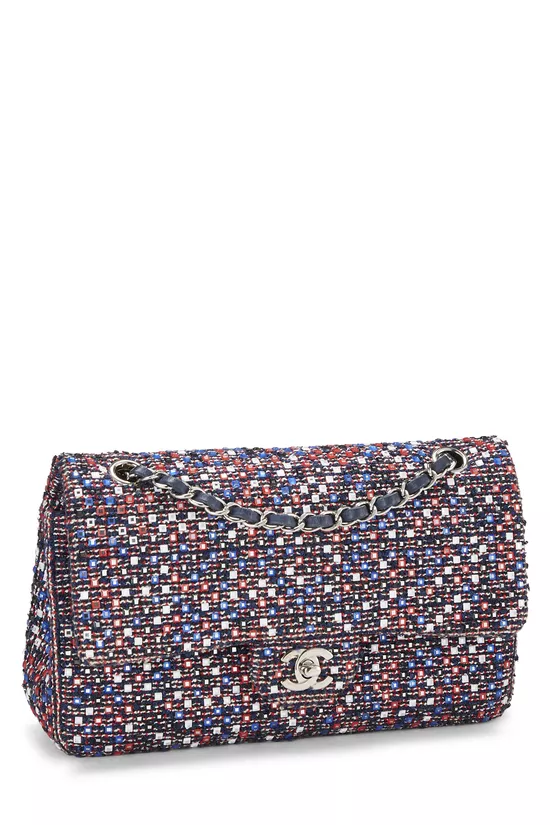 Multicolor Tweed Classic Double Flap Medium, , large image number 1