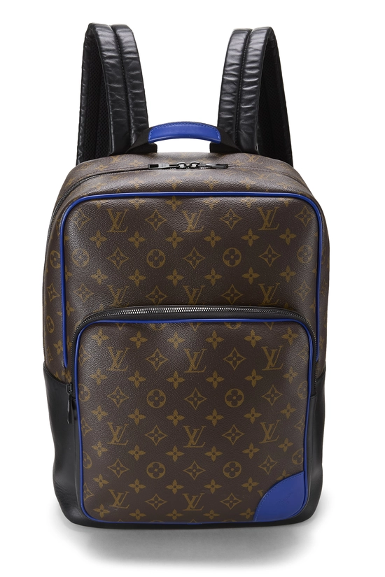 Blue Monogram Canvas Macassar Dean Backpack, , large image number 0