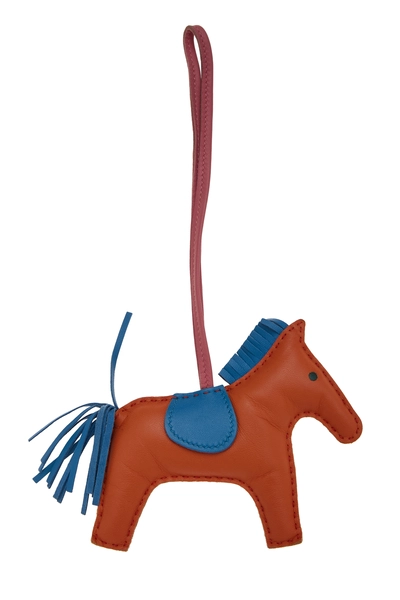 Multicolor Milo Leather Rodeo Bag Charm MM, , large