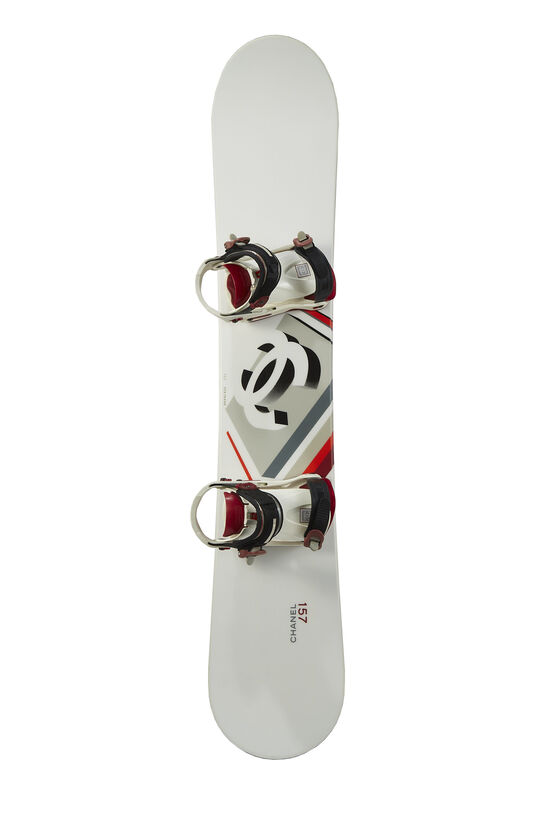 White Fiberglass 'CC' Sportline Snowboard, , large image number 1