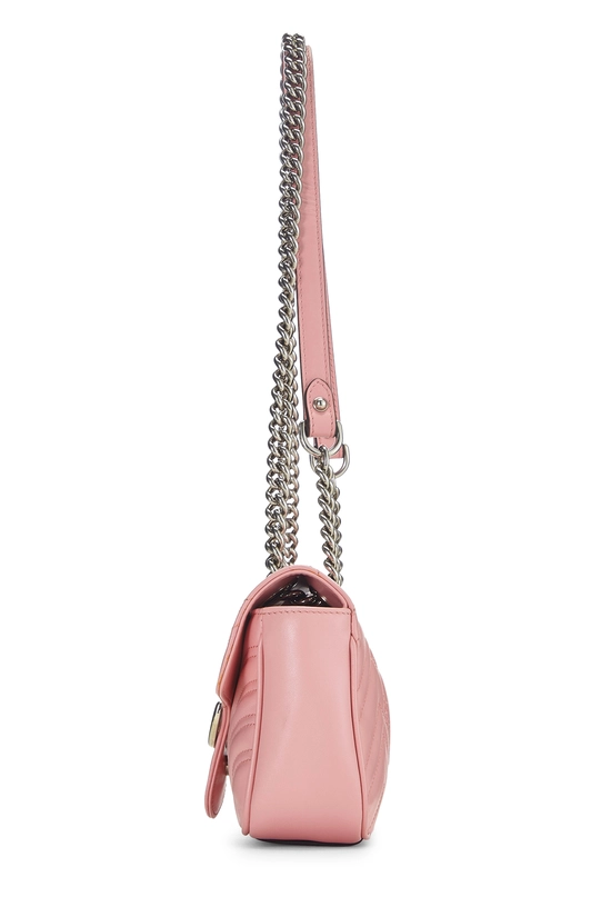 Pink Leather GG Marmont Shoulder Bag Mini, , large image number 2
