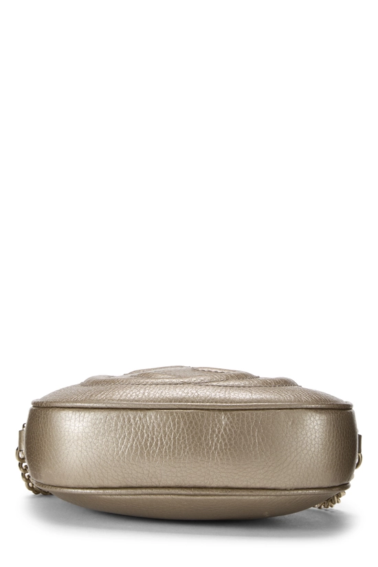 Metallic Gold Leather Soho Round Chain Crossbody Mini, , large image number 4
