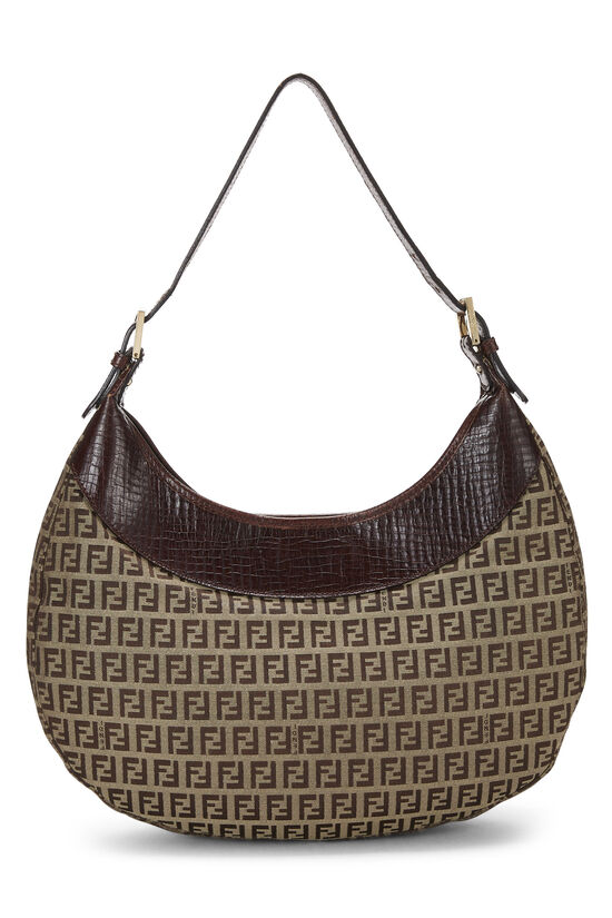 Brown Zucchino Canvas Hobo Bag, , large image number 3