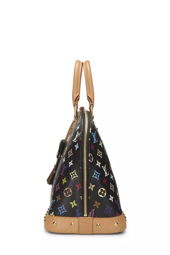 Takashi Murakami x Louis Vuitton Black Monogram Multicolore Alma GM, , large image number 2