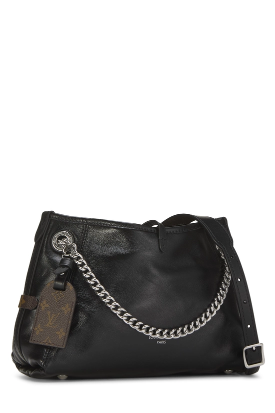 Pre-Owned Black Lambskin Carry All Vibe BB QJB8MX1IK2000