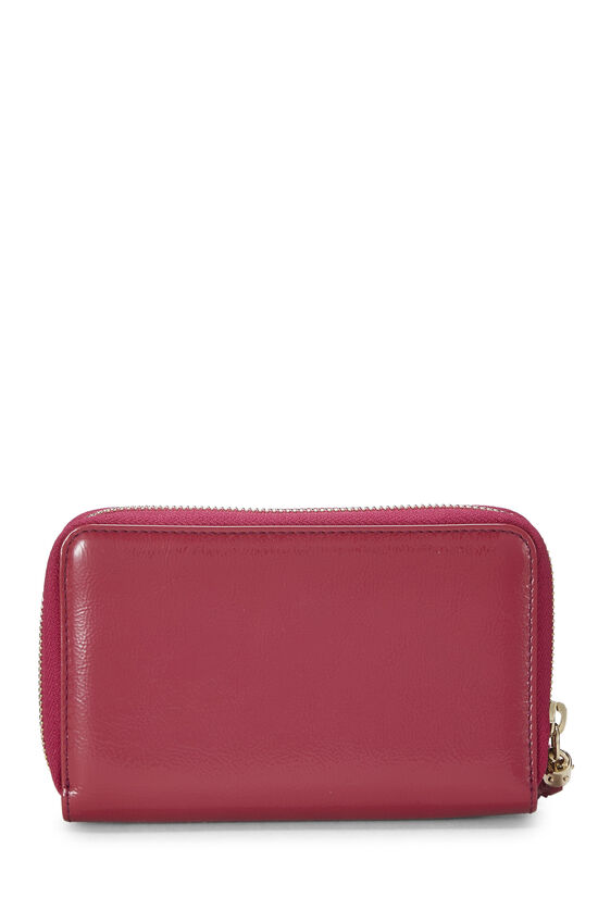 Pink Leather Soho Zip Around Wallet, , large image number 2
