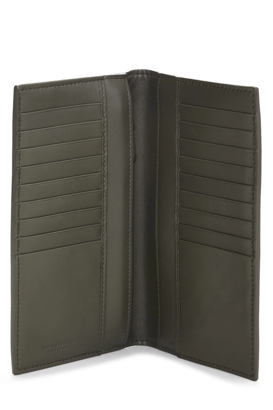 Green Intrecciato Long Wallet, , large image number 3