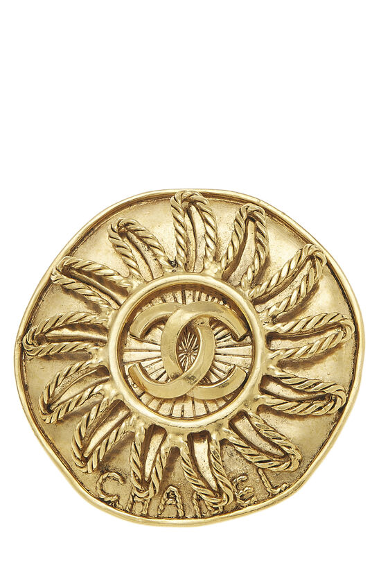Gold 'CC' Sun Pin, , large image number 0