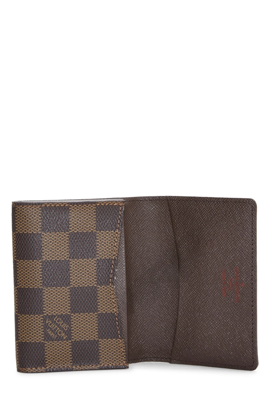 Damier Ebene Canvas Business Card Holder , , large image number 3