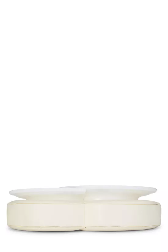 White Lambskin Brasserie Gabrielle Plate Clutch, , large image number 4