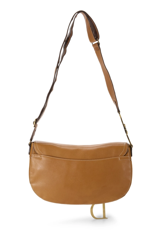 Brown Calfskin Saddle Messenger, , large image number 3