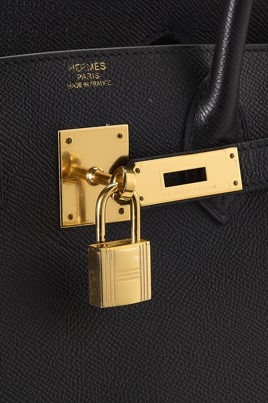 Black Epsom Birkin 30, , large image number 7
