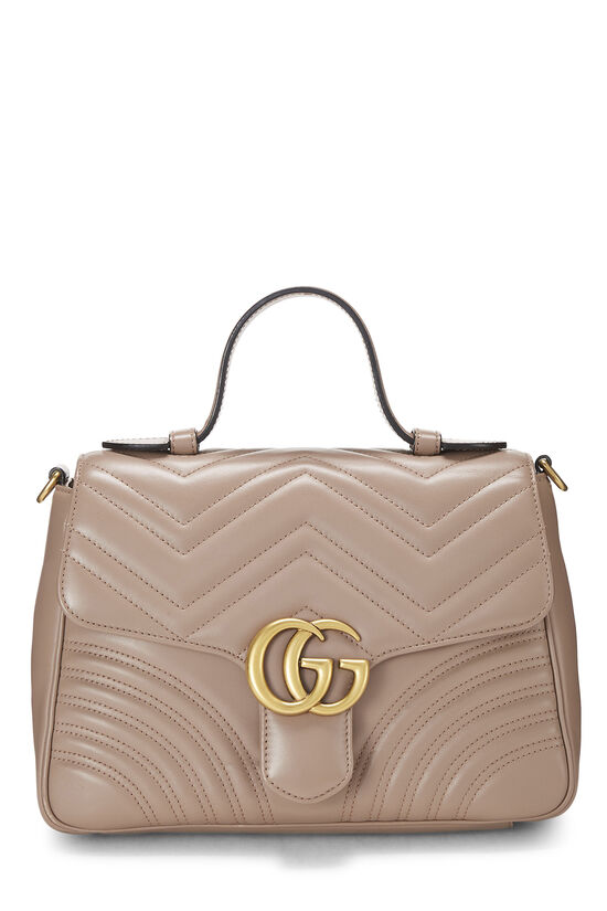 Gucci marmont top Handle mini bag white