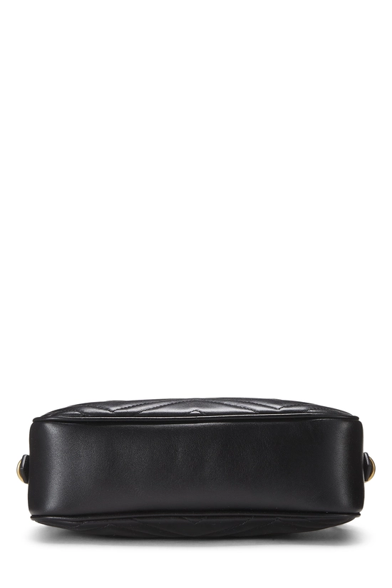 Black Leather GG Marmont Crossbody Bag, , large image number 4