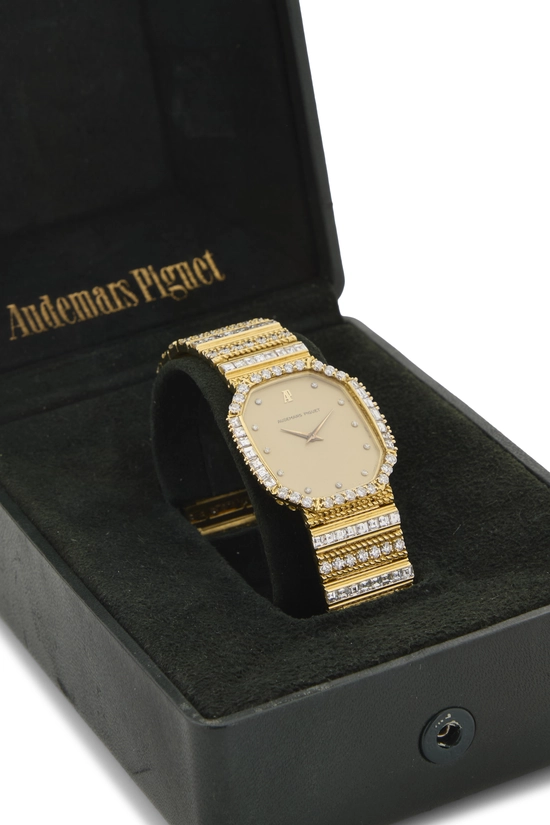 Gold Diamond Bezel 4207BA 30X32MM Watch, , large image number 7